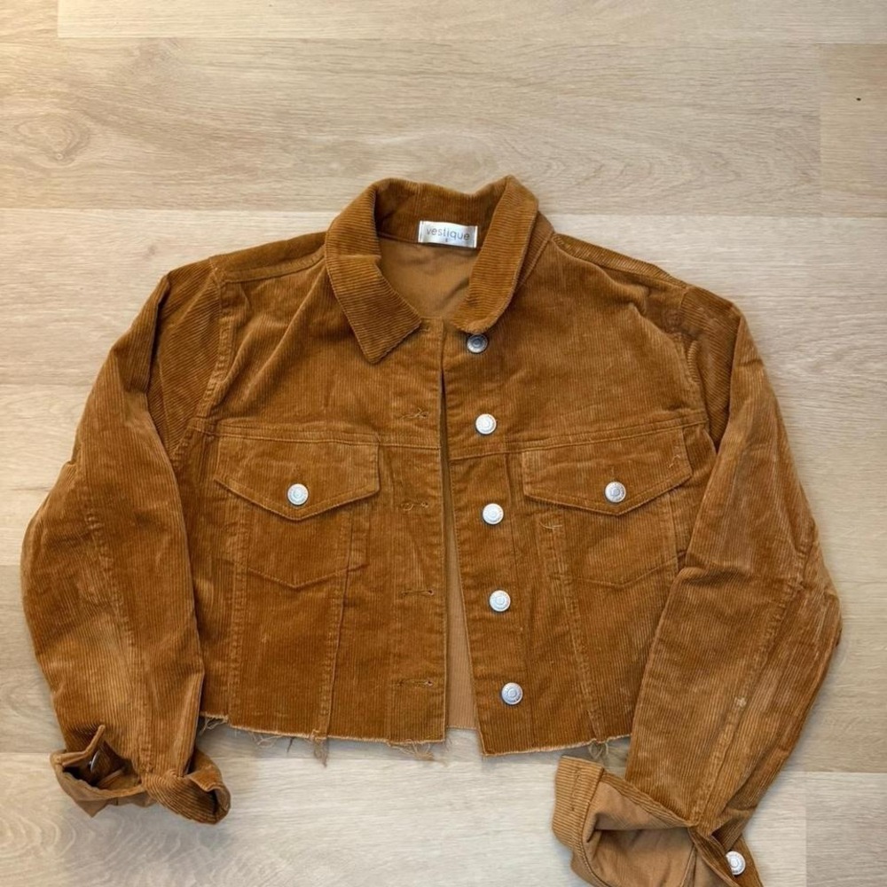Vestique cropped corduroy jacket‎